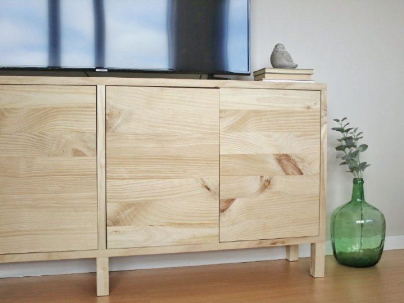 Mueble tv madera handmade