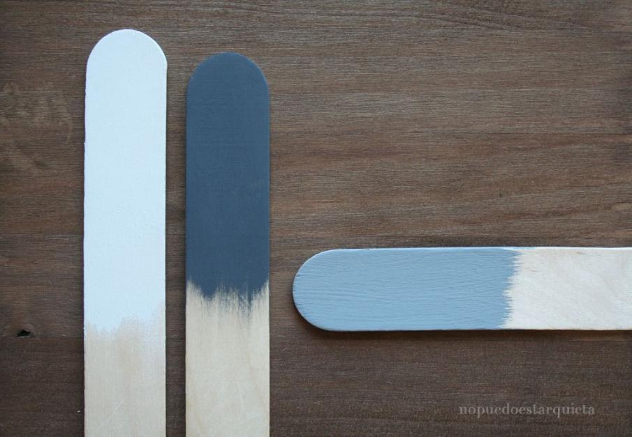 mezclar pintura a la tiza gris