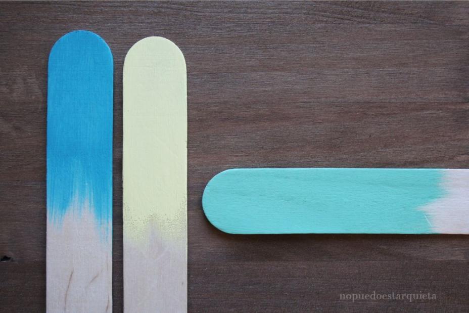 pintura a la tiza verde menta